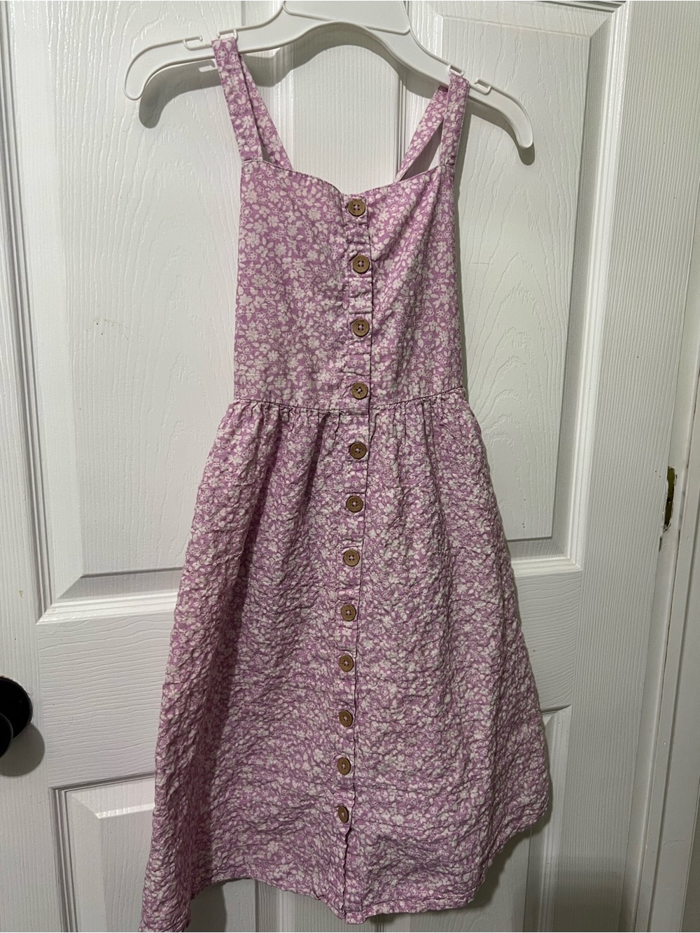 Cat & Jack Pink Floral Button-Front Sundress